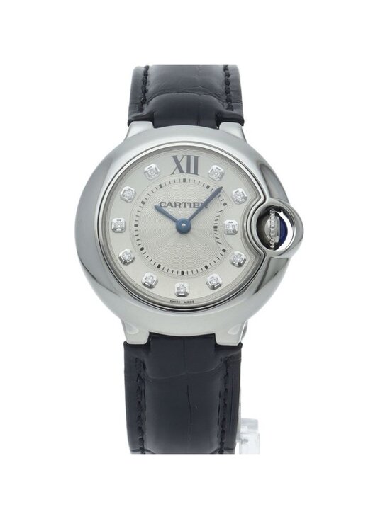 Cartier Ballon Blue de Watch 28 Diamond Box SS Leather Time main image 6